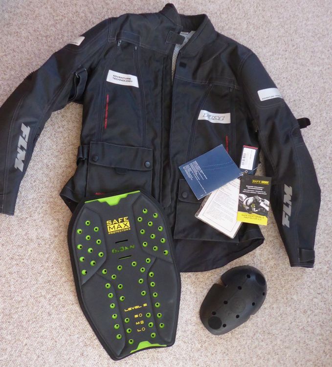 Motorrad Jacke Damen L 44-46 Marke FLM/Gratis Rückenpanzer (Neu