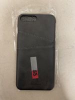 iPhone 7/8 Plus Lederhülle Schutzhülle Case schwarz, NEU!