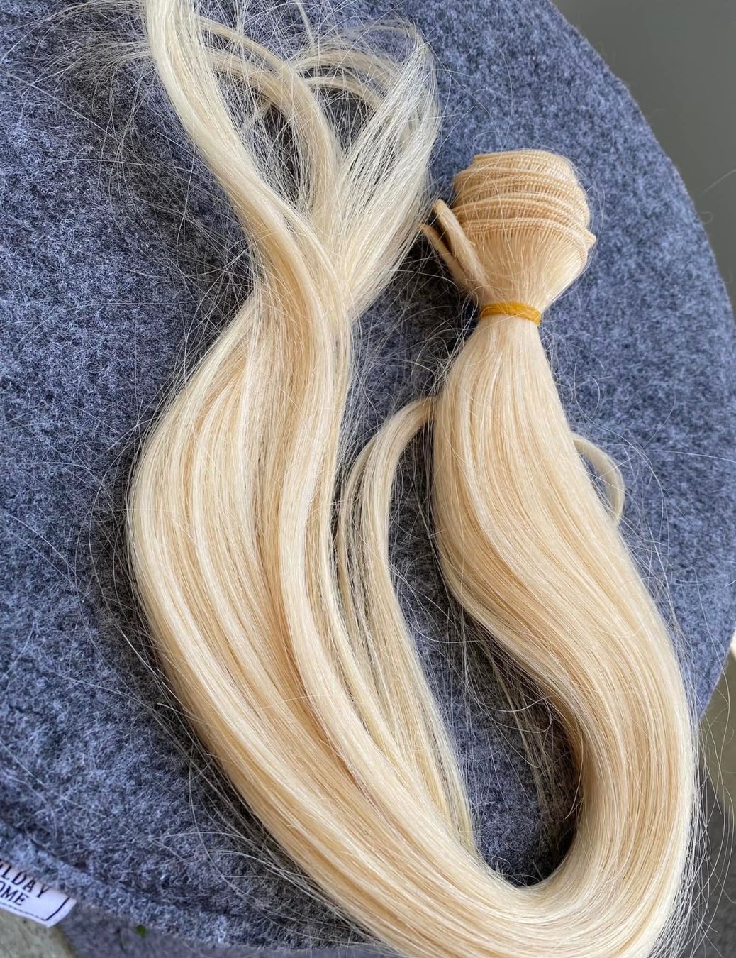 Parrucche: Hellblond Extensions Echthaar Tresen 65cm 100Gr. – Nuovo e nell'imballaggio originale da Uster venduto da SAMMELPOST