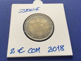 2 Euro Estonie(Baltische Staaten) 2018 seltener nur 500.000