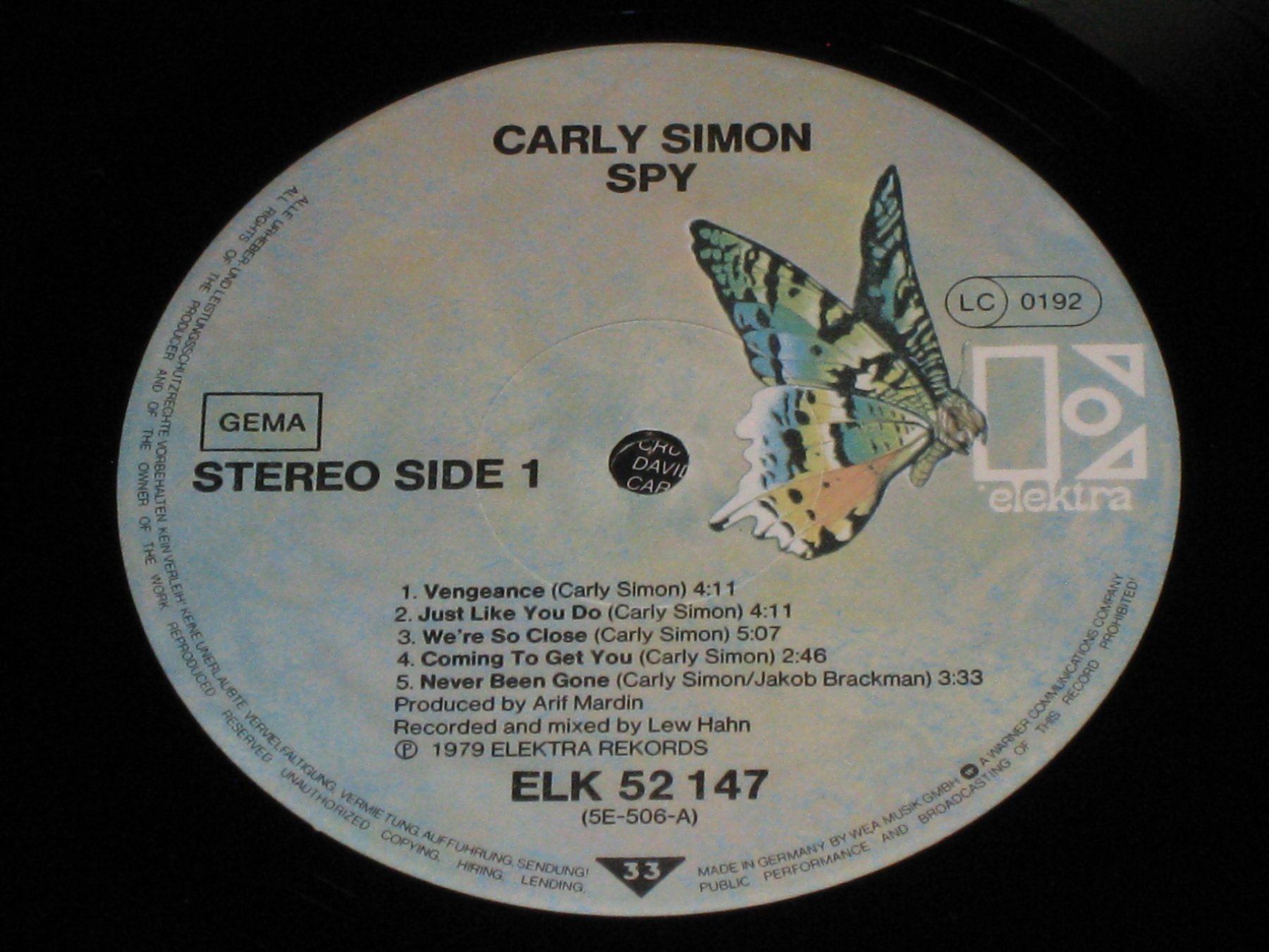 Schallplatten: LP - CARLY SIMON - SPY – Gebraucht aus Steckborn von Quo7 2