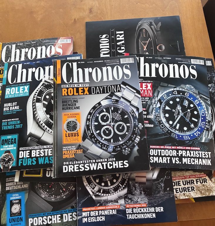 Zeitschriften & Magazine: Chronos Uhrenmagazin Sammlung/Konvolut – Gebraucht aus Baden von Goldbaum 2