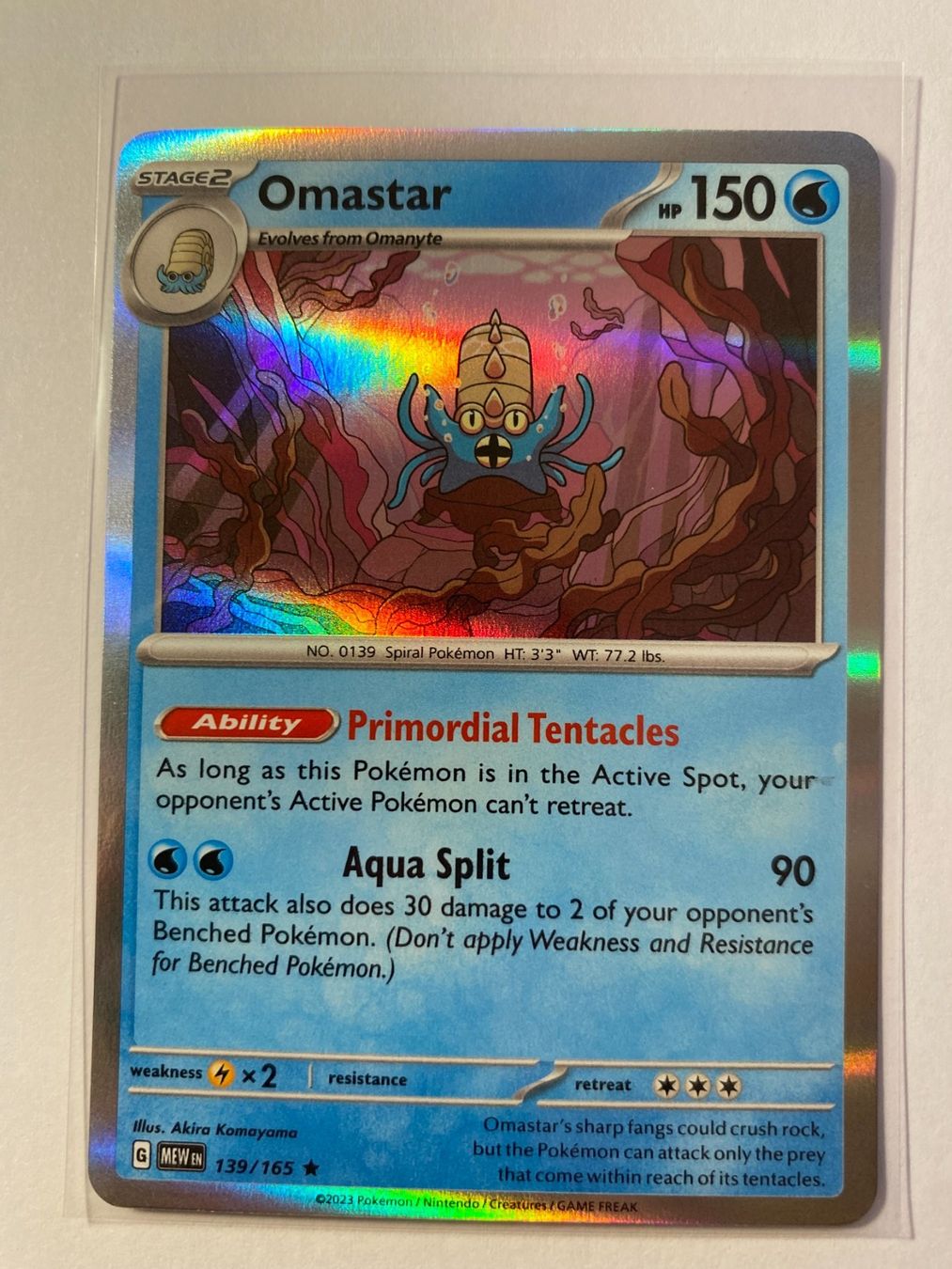 Pokémon Sammelbilder & Trading cards: Pokemon Omastar 139/165 Holo 151 EN – Neu (gemäss Beschreibung) aus Weingarten-Kalthäusern von McGmavlo