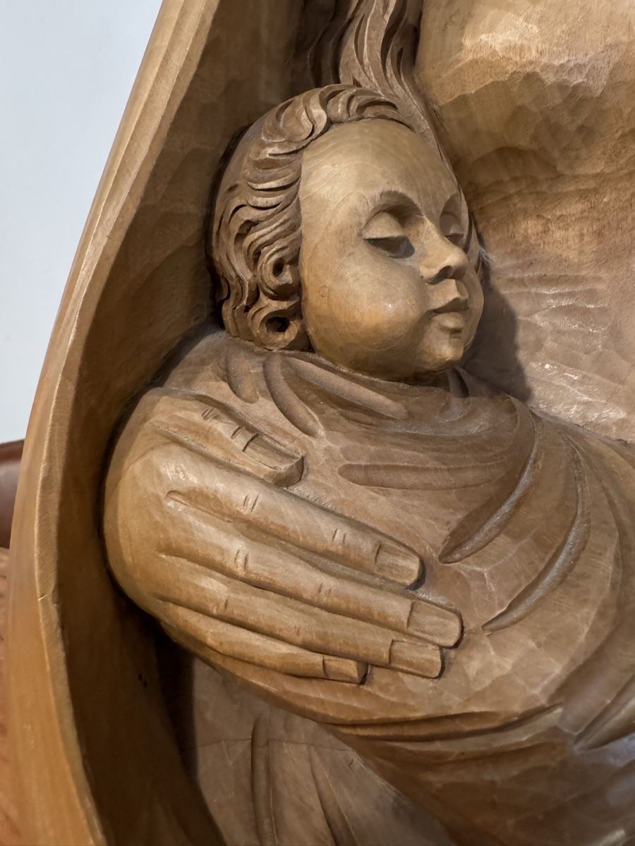 Sculture & Statue: Grosse Geschnitzte Heilige Maria Muttergottes Heilige Maria – Usato da Morges venduto da SevArt 3