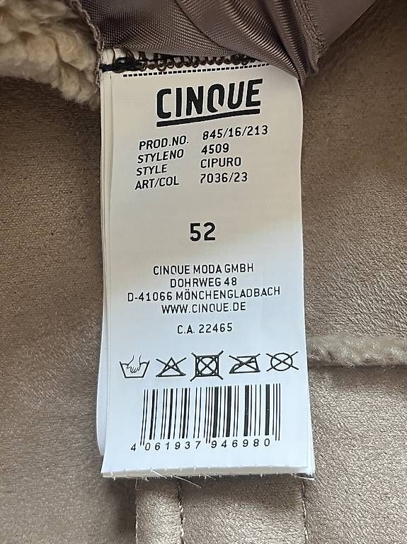 Cinque Cappotti: CINQUE MEN Mantel Cipuro - Grösse 52 – Nuovo (secondo la descrizione) da Zürich venduto da mar_66t5 2