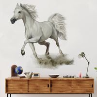 Wandsticker mit weißem Pferdemotiv 46*43cm