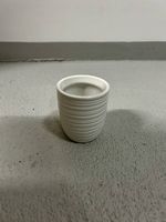 Kleiner Blumentopf / Übertopf  Weiss  Keramik
