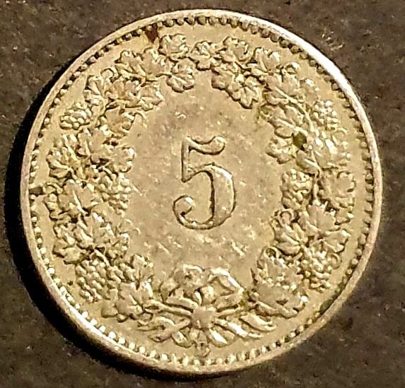 Toutes les monnaies: 5 Rappen 1879 – D'occasion à Egerkingen par Acc1 1