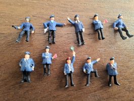 10 Figuren Zugpersonal Spur N