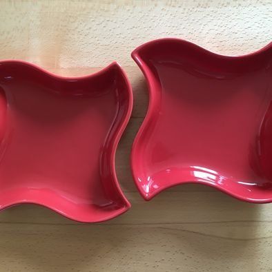 Ciotole: 2 rote Schalen – Nuovo (secondo la descrizione) da Baar venduto da Aatina