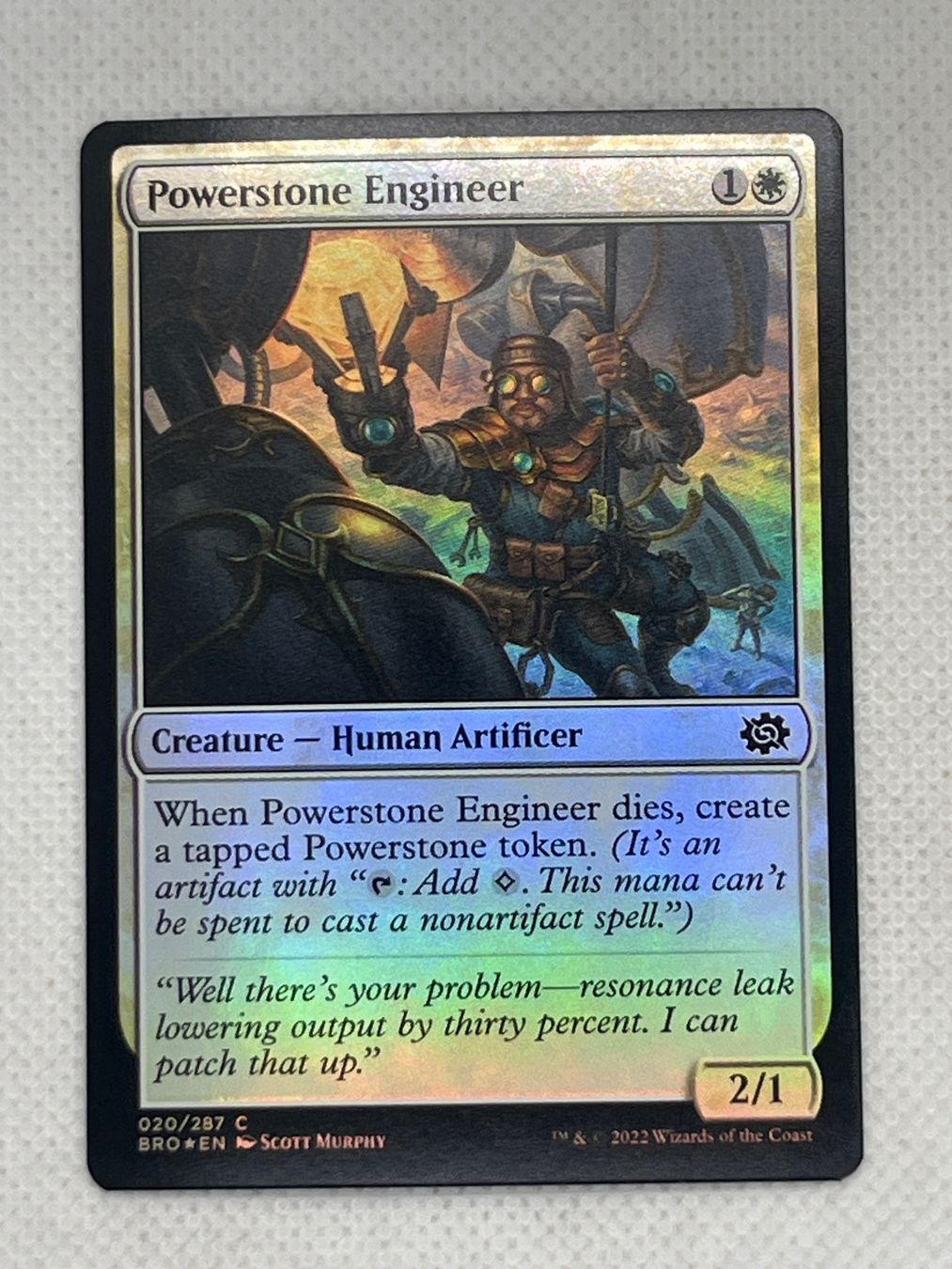 Magic The Gathering Carte collezionabili: Magic the Gathering Powerstone Engineer Foil – Usato da Hinterkappelen venduto da Kim1992