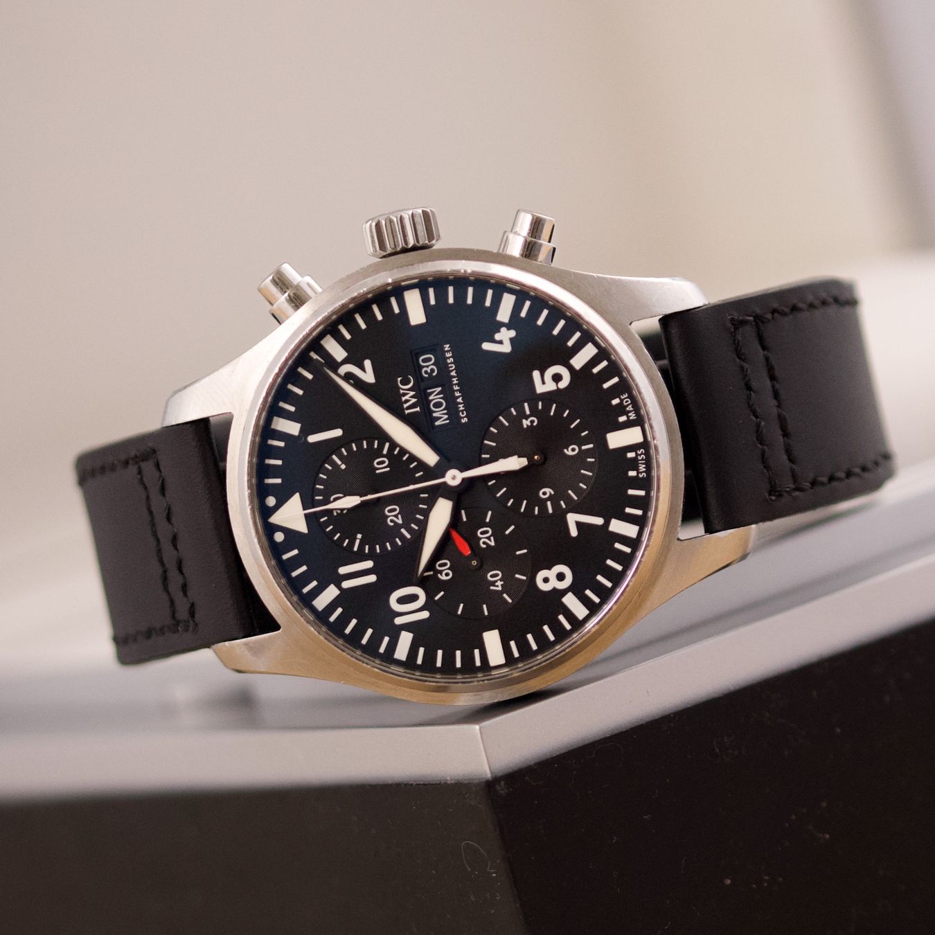 IWC Uhren: IWC Pilot Watch Chronograph /IW377709/ 2018/ Full Set – Gebraucht aus Luzern von PrimeSwissTime 1