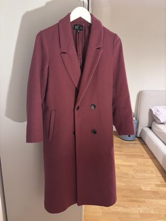 Elegante cappotto rosa / magenta 