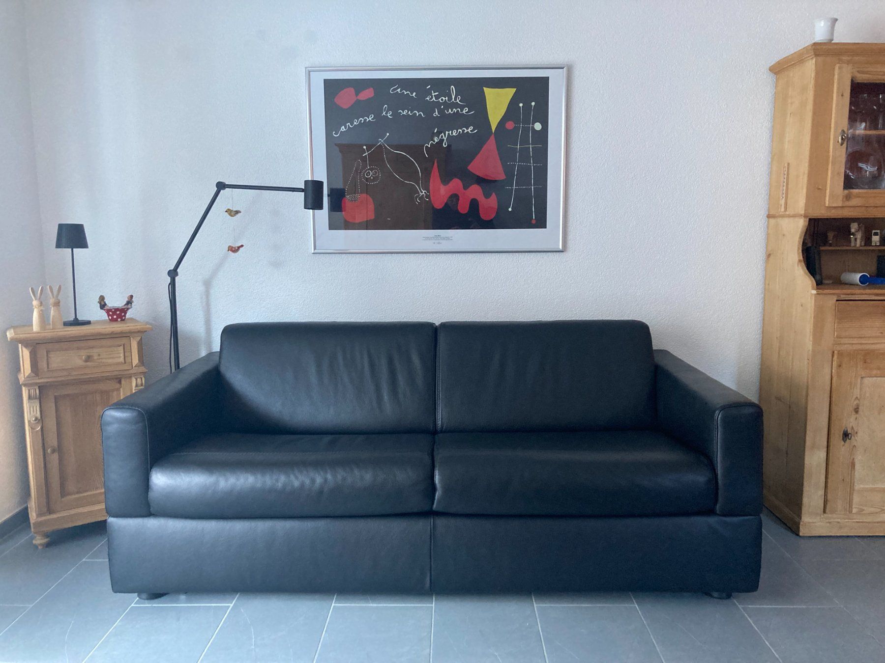 Divani: Ledersofa / Bettsofa, echtes Leder – Usato da Wiler (Lötschen) venduto da pare2012