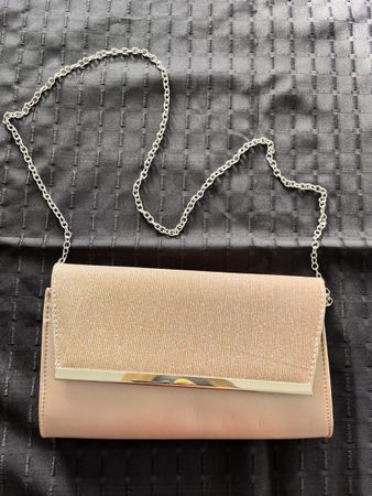 NEU: Elegante Clutch mit Kette, Rosé-Gold, Festlich,Geschenk
