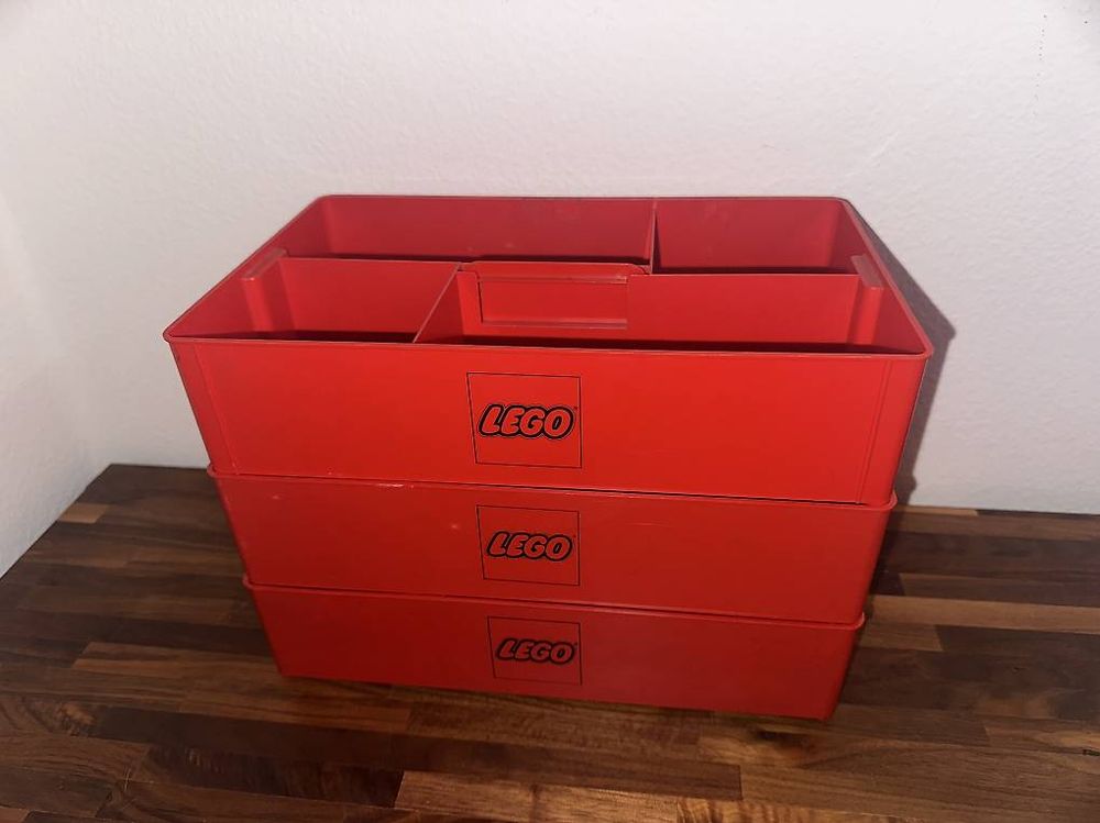 3x LEGO Sortierbox mit Griff - rot (Gebraucht) in Pfäffikon ZH für CHF ...