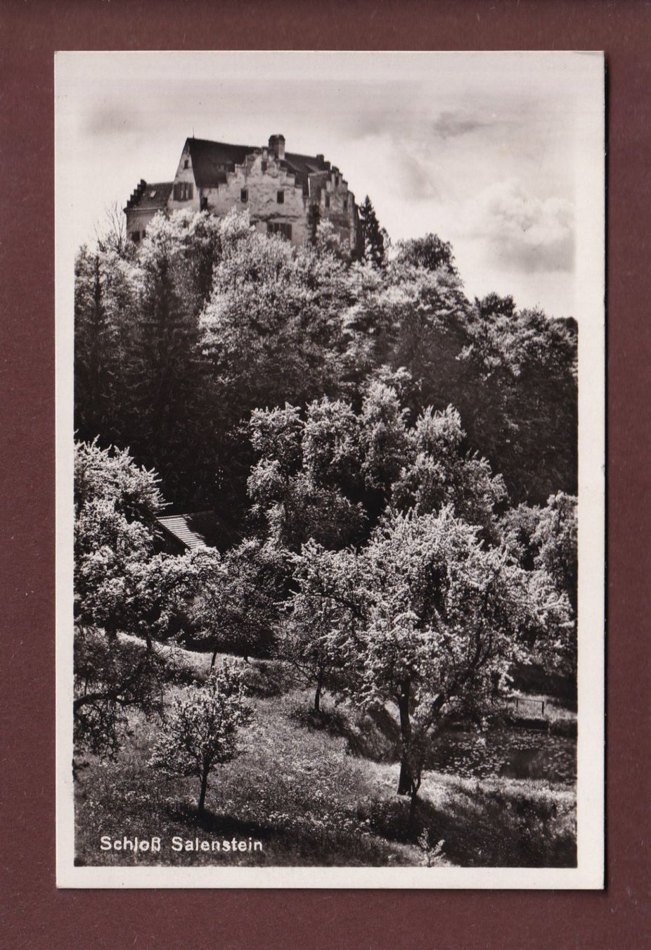 Cartoline postali: SCHLOSS SALENSTEIN - 1939 – Usato da Pully venduto da nicecards