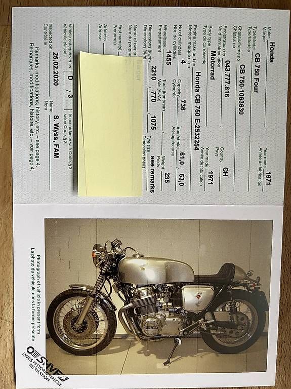 Strasse: Honda CB750 Four K1 Café Racer Oldtimer – Gebraucht aus Heimenhausen von Sazhoo0 3