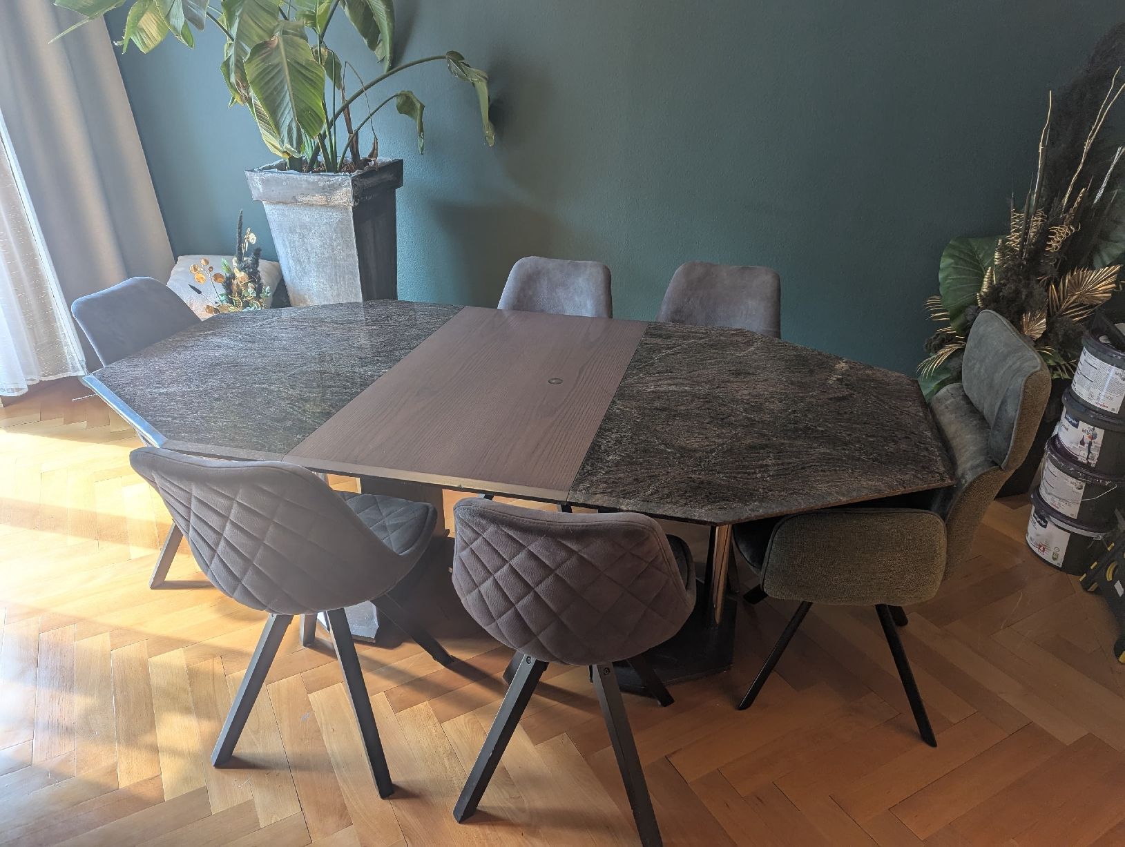Tavoli: Granit-Tisch mit Verlängerungsplatte – Usato da Luzern venduto da mel_vjd5