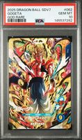 2025 DRAGON BALL SUPER DIVERS 7 #062 GOGETA GOD RARE Psa 10