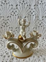 Bavaria Porzellan Kerzenständer Mit Putto