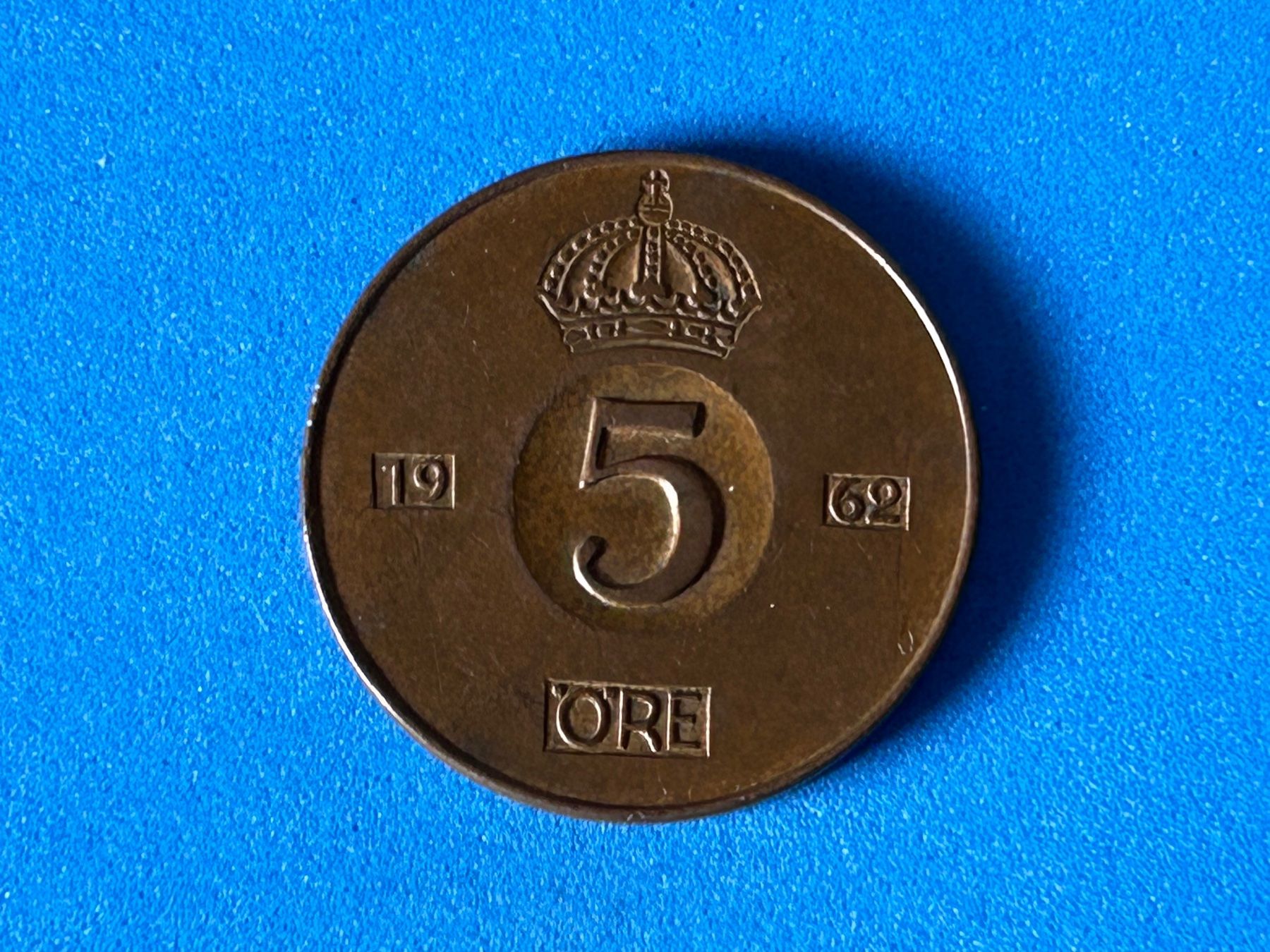 Tutti le monete: Sweden - 5 Öre 1962 – Usato da Corcelles NE venduto da AJKader 8