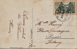 1919 Ansichtskarte mit ZNr. 143
