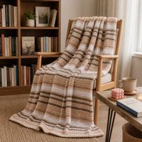 NEU Bonny Home Evium Decke Braun 180x220 cm Baumwolle