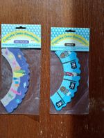 Schöne Cupcake Banderolen Pirat und Weltall/Aliens