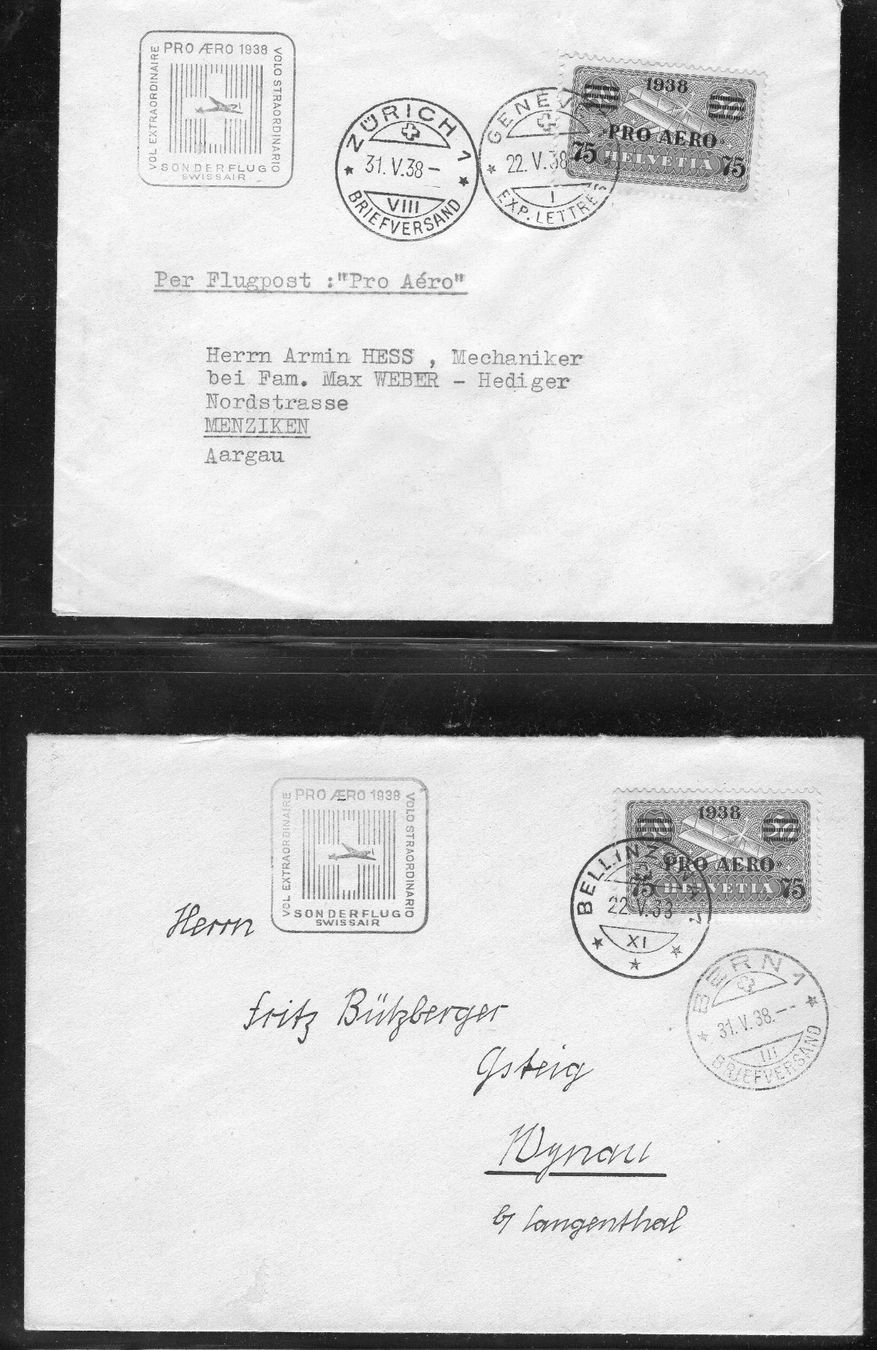 Tutti i francobolli: R1691 /  8 lettres pro aéro 1938 – Usato da Ste-Croix venduto da MONT-TAGNAC 2