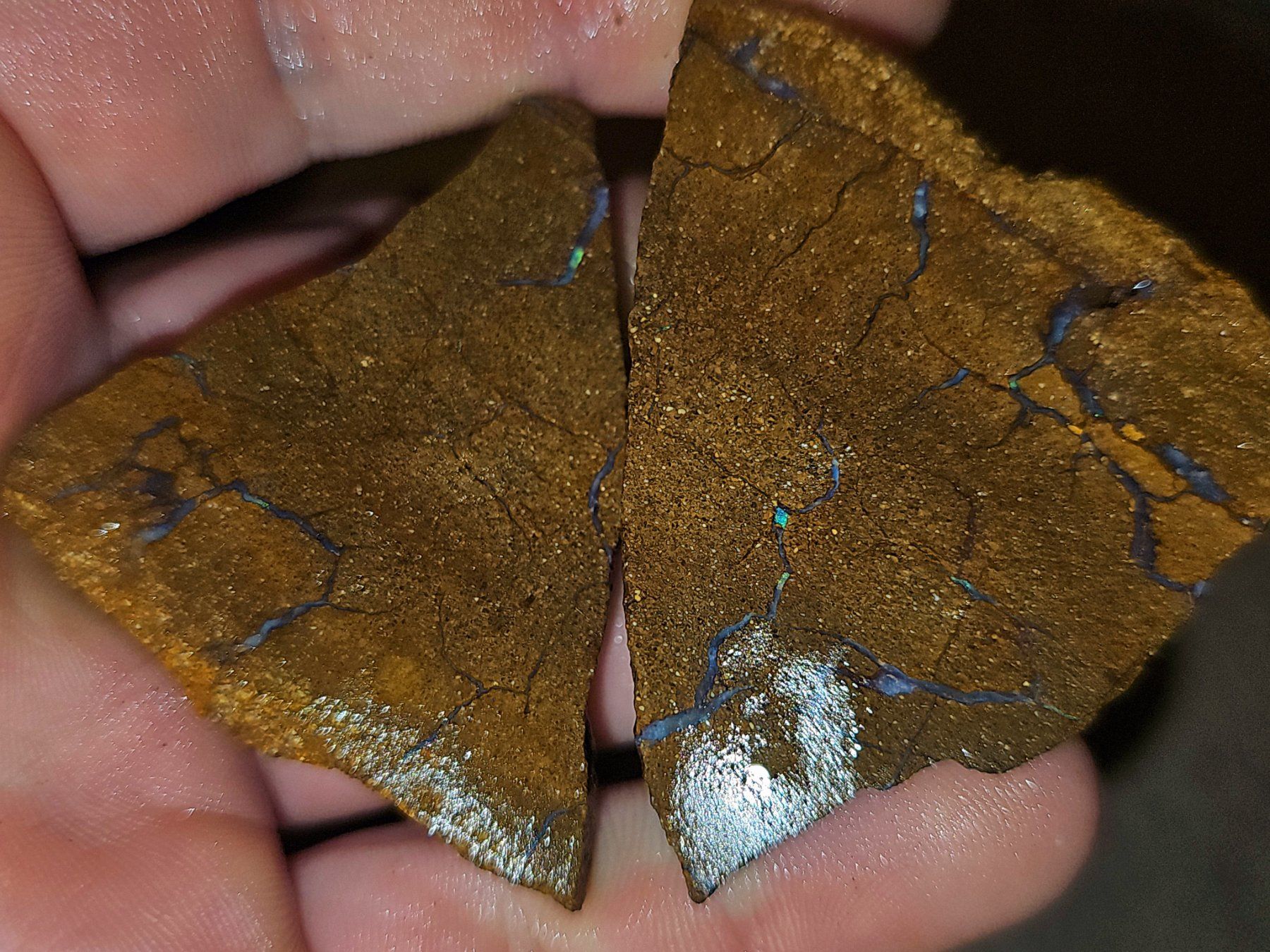 Pierres précieuses: Grosses Australisches Boulderopal Rohstein Paar – Neuf avec emballage d'origine à Uerkheim par Winwinner 2