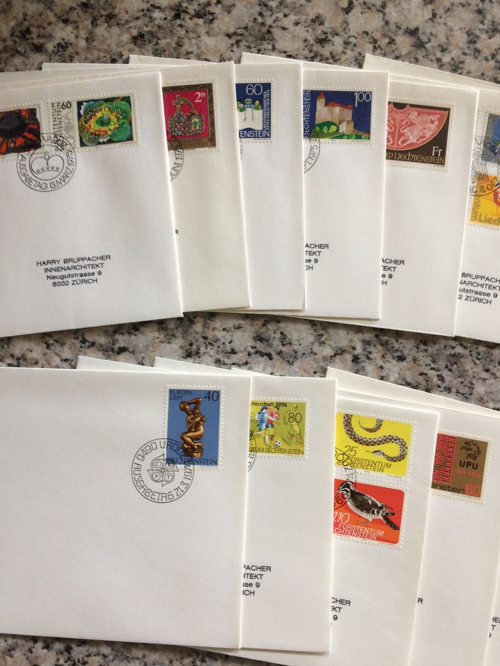 Tous les timbres: Ersttagscouverts – D'occasion à Kilchberg ZH par APZ4BWM2 2