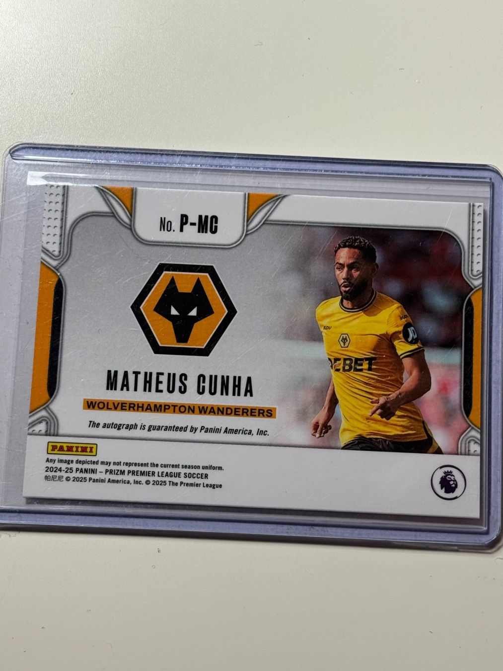 Panini Carte collezionabili: Matheus Cunha auto - Panini Prizm Wolves/ Man Utd – Nuovo e nell'imballaggio originale da Genève venduto da F-Rex 1