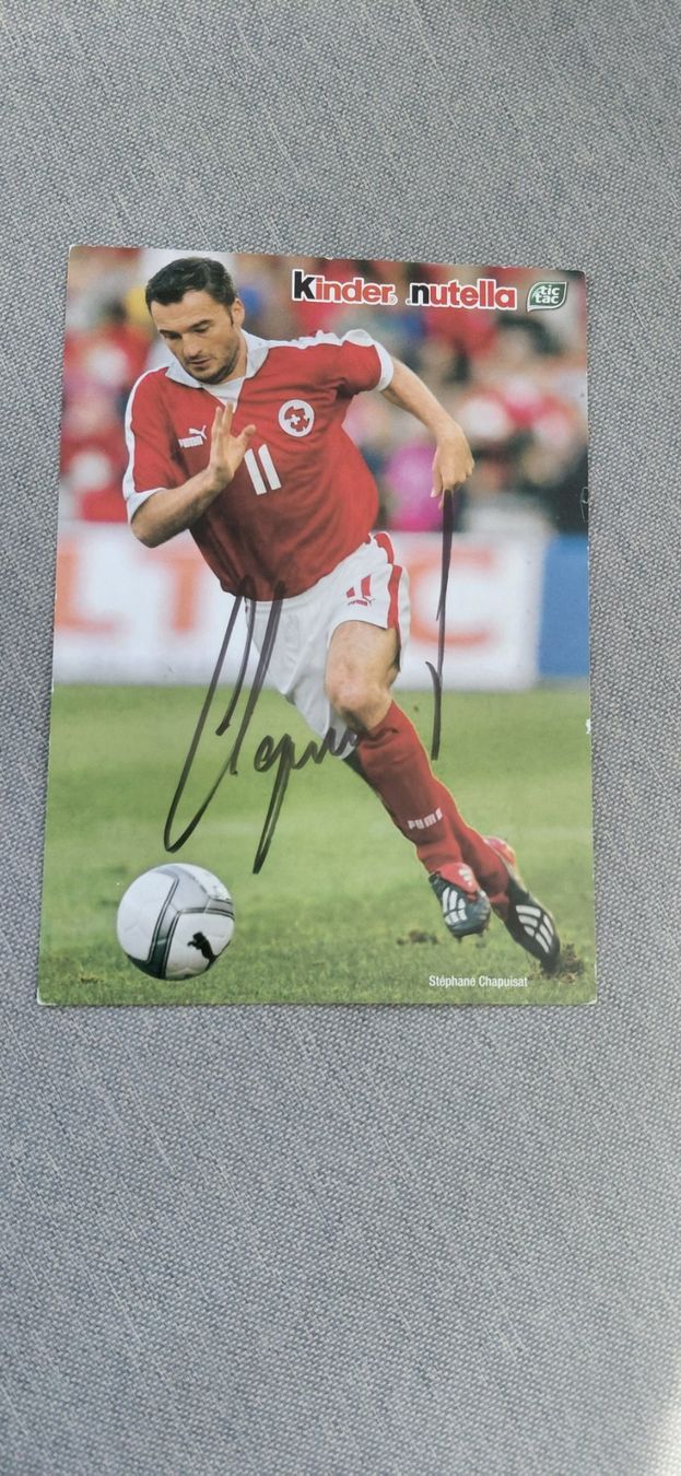 Autographes: Autogrammkarte Stephane Chapuisat – D'occasion à Schmerikon par Olympia04