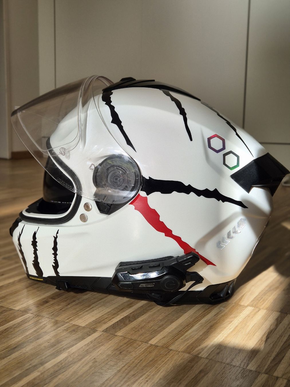 Caschi & visiere: Nolan N80-8 Classico Helm weiss – Usato da Basel venduto da nat_7wjt