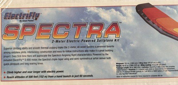 Modellismo RC: SPECTRA ElectriFly Holzbausatz – Nuovo e nell'imballaggio originale da Würenlingen venduto da Delfinli1 1