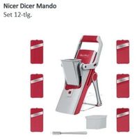 🌟Nicer Dicer Mando Genius Set 12-tlg. NEU OVP Küchenhobel💎
