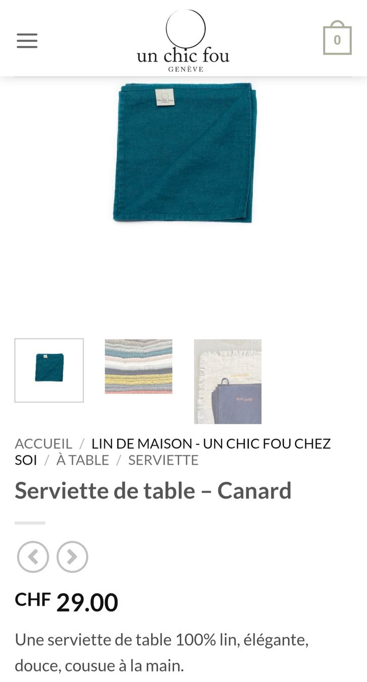 Servietten: 4 serviettes en lin NEUVES – Neu und originalverpackt aus Carouge GE von bub_c8hk 3