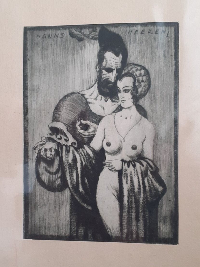 Grafica & Litografie: Radierung Hans Heeren Ex Libris – Usato da Mörschwil venduto da antiksalon 2