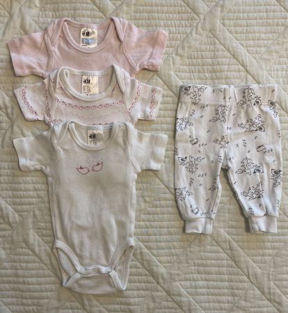 Gr.50-56 Newborn Baby Set Body H&M Hose Sommer