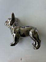 Dekorativer Silber Hund Chromstal look (aus Keramik)
