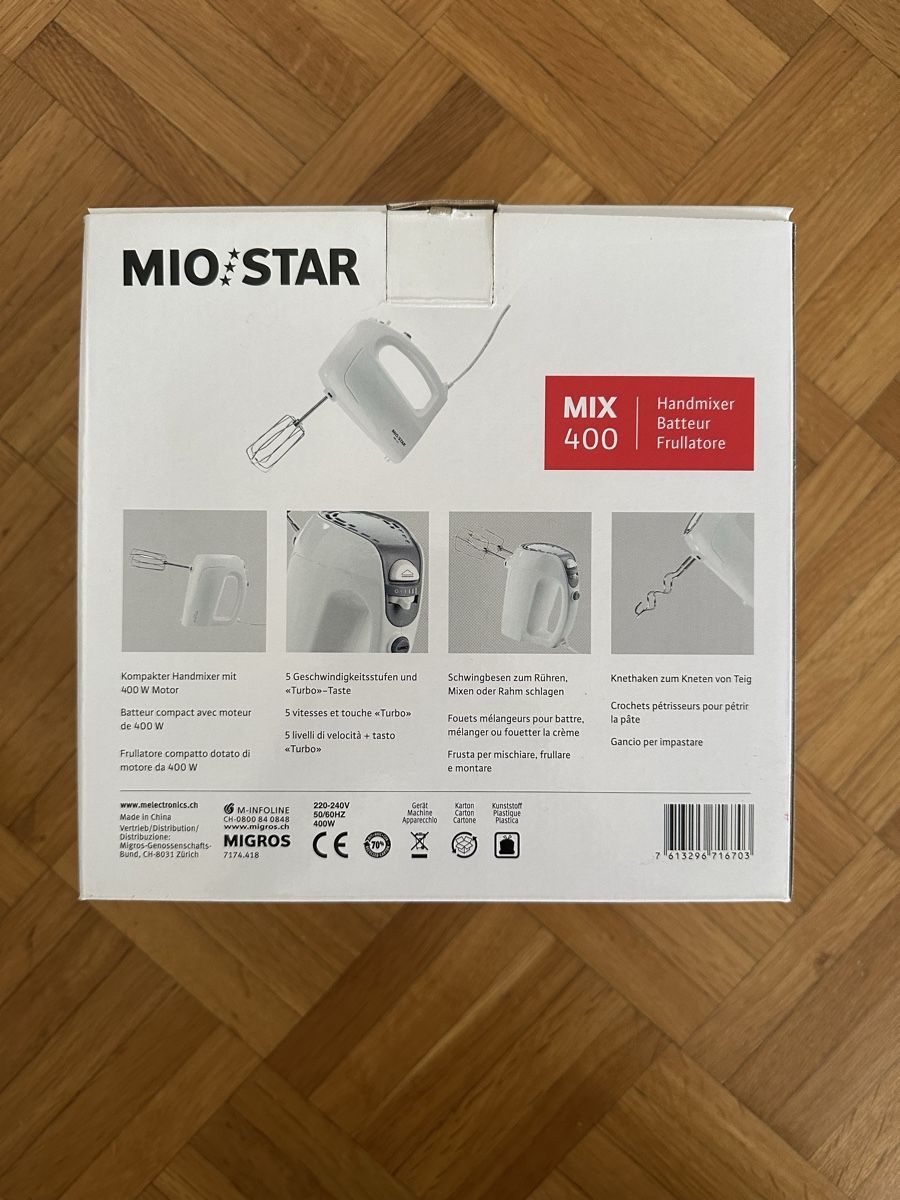 Mio Star Appareils de cuisine: MIO STAR Handmixer MIX 400 – D'occasion à Wettingen par chatzegras 3