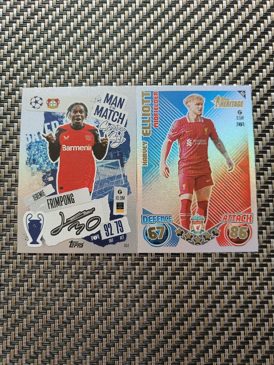 Match Attax Karten - Frimpong und Elliott 1