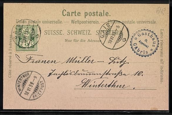 Cartes postales: Litho Gäbris, Bergsteiger erklimmen den – D'occasion à Berlin par bartko-reher 1