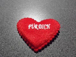 Herz rot, Aufschrift: Für dich