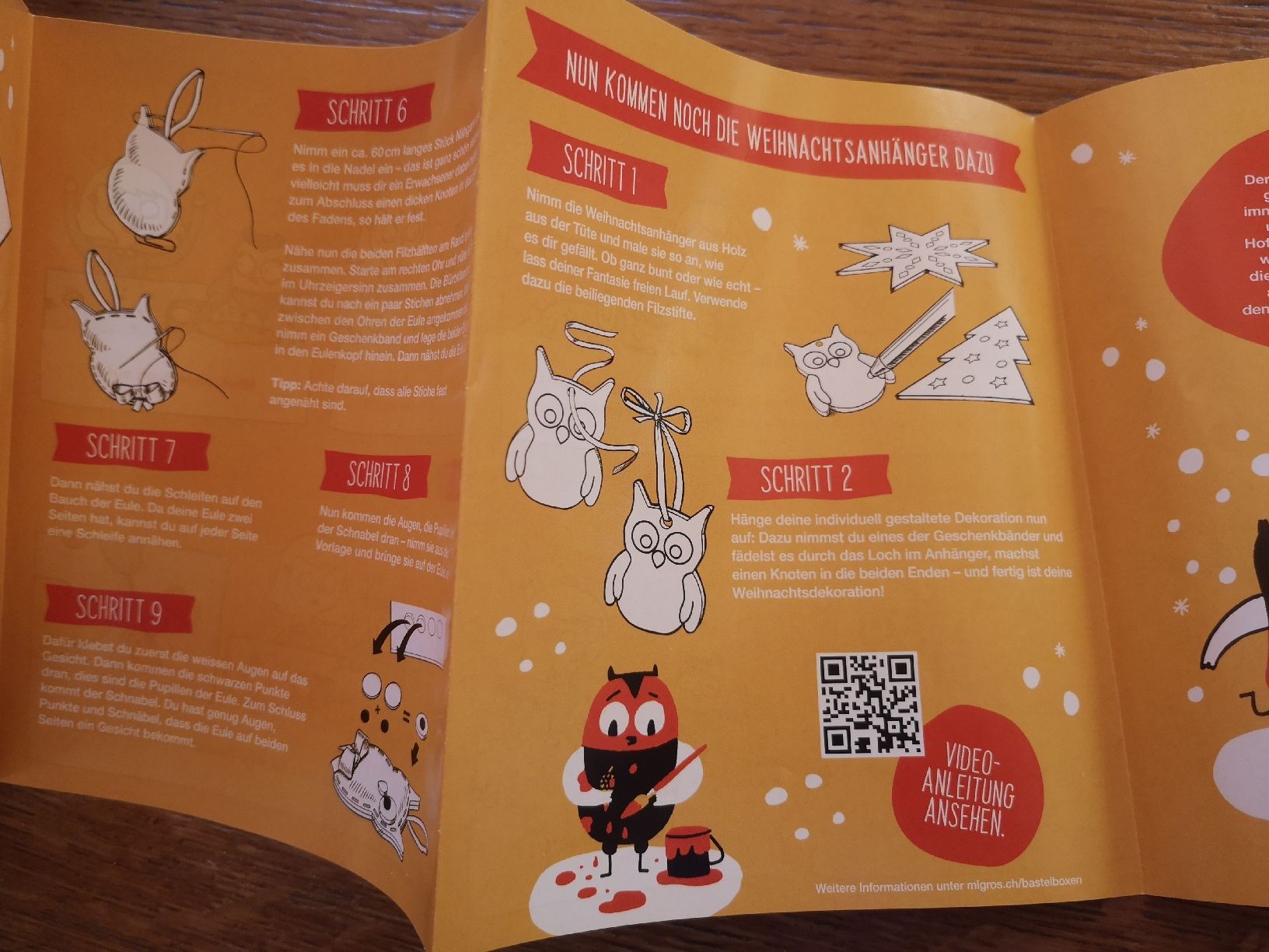 Kit bricolage: Bastelset Weihnachtsschmuck Eule – Nuovo e nell'imballaggio originale da Vordemwald venduto da Esel04 1