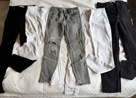 5 pairs Trousers / Pants - S/36 Cotton, Jeans, Corduroy