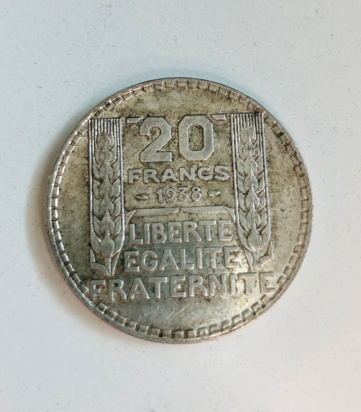 Alle Münzen: Pièce de 20 Francs de 1938 – Gebraucht aus Genève von guyjost