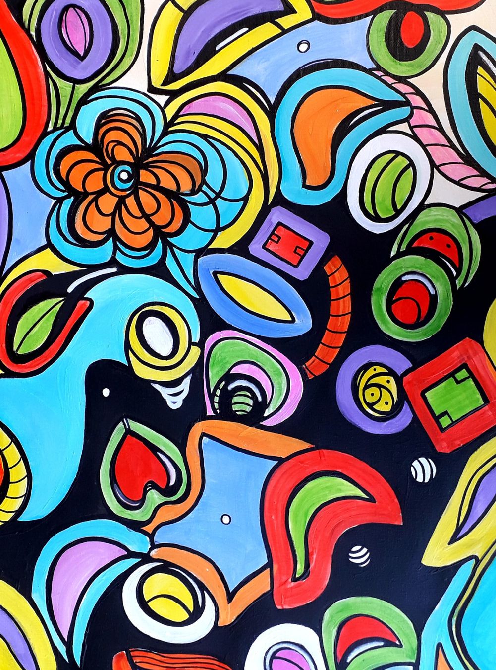 Dipinti: Gemälde Pop Art Springtime Künstlerin: Manuela Reitz – Nuovo e nell'imballaggio originale da Balve venduto da Manu_1303 3