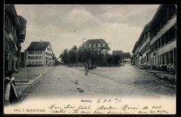 AK Aarburg, Platz mit Häuserzeilen
